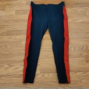 Women's Dark Blue and Red Tights